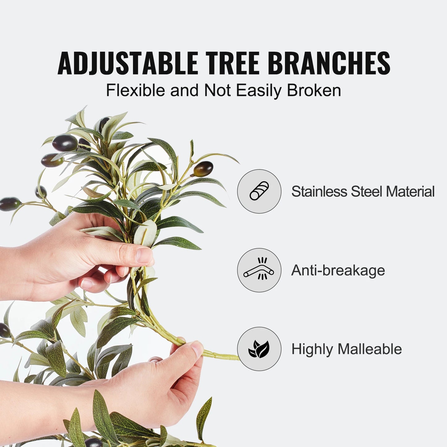 Artificial Olive Tree Lifelike Faux Plant For Home Office Decor