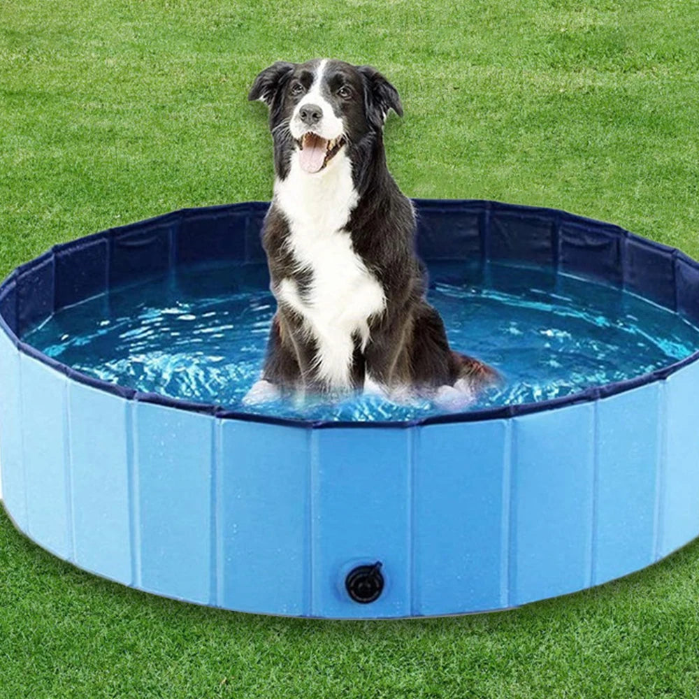 PETRAVEL Dog Portable Swimming Pool For Large Pets Durable Tub