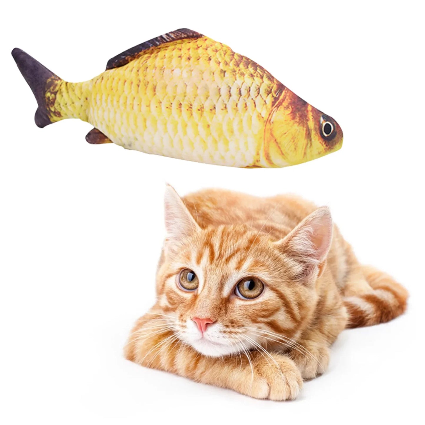 Interactive USB Charger Fish Cat Toy Electric Floppy Chew Toy