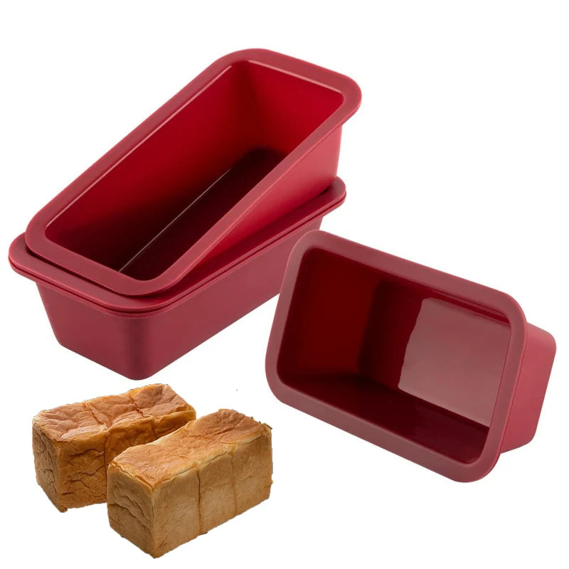 Food Grade Silicone Baking Molds Nonstick Rectangular Cake Pans