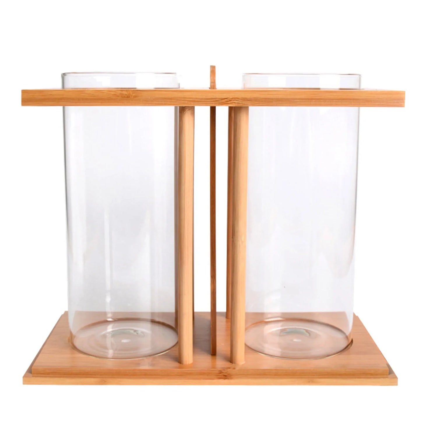 Desktop Betta Aquarium Twin Glass Tank With Led Lighting