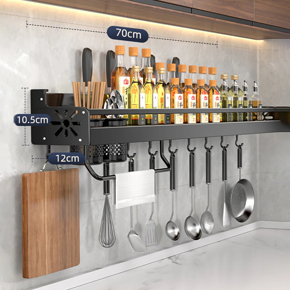 Metal Kitchen Shelf With Drainage Design Easy To Clean