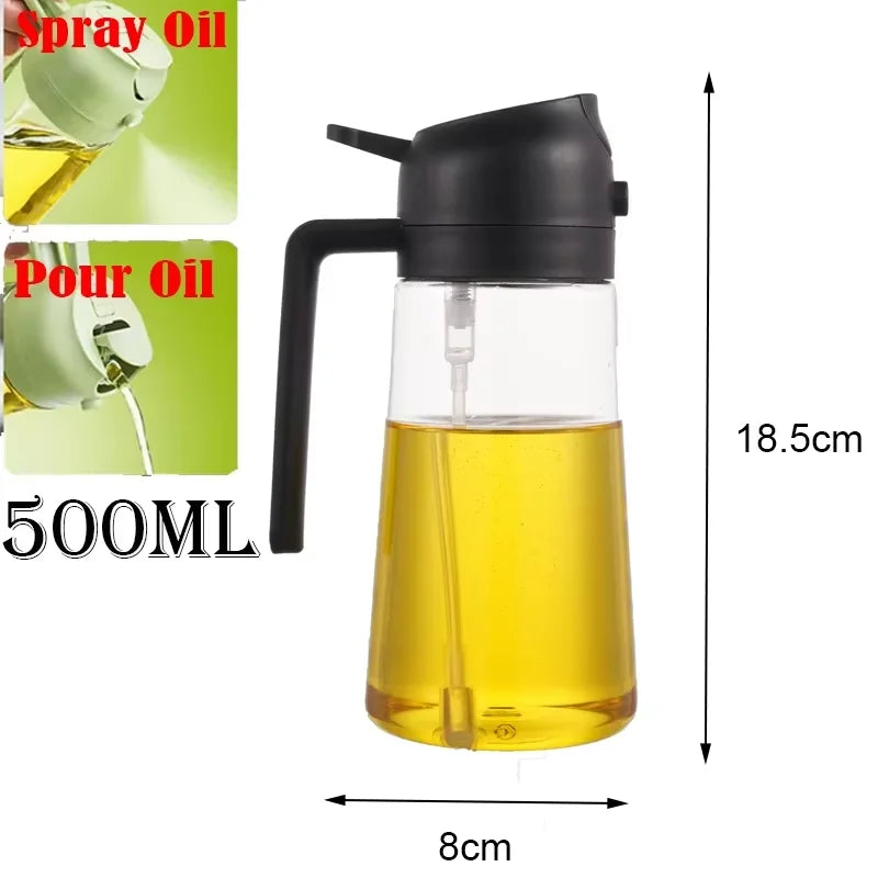 Pour And Spray Oil Dispenser Bottle For Olive Oil