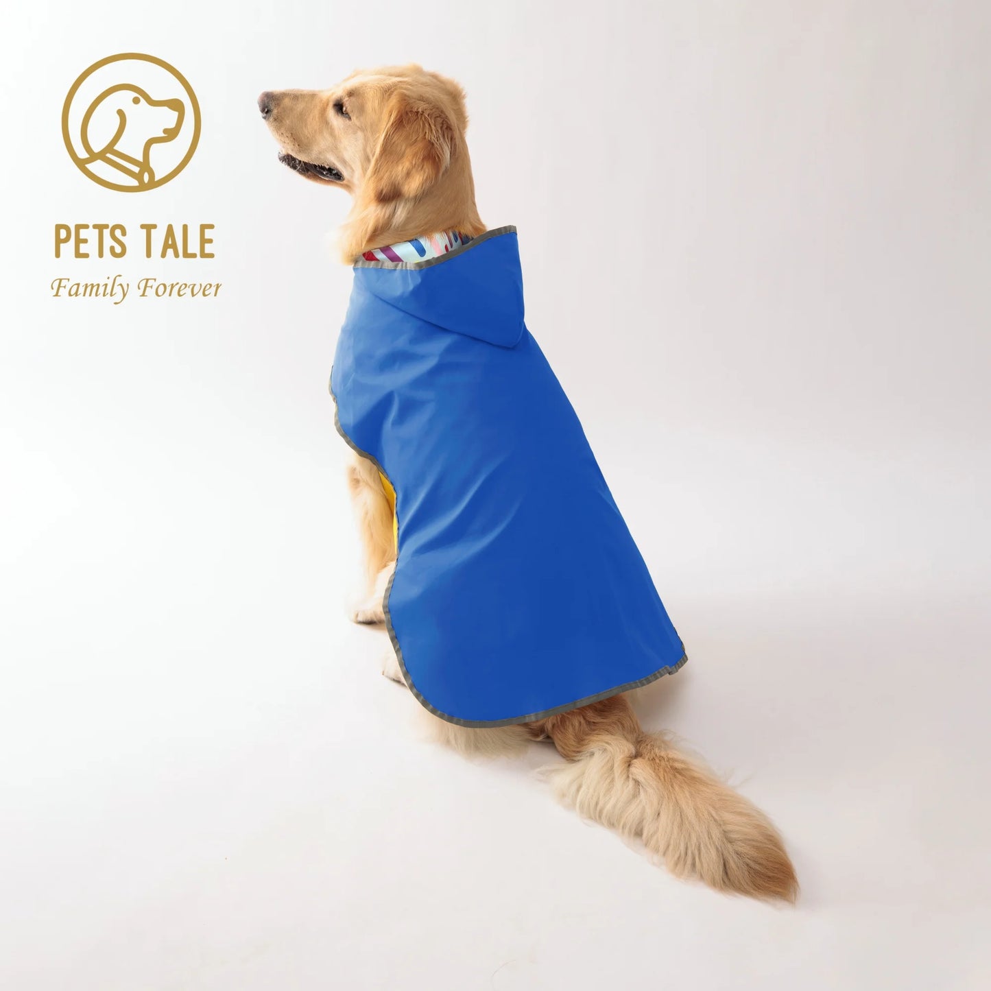 Two-Way Double-Layer Dog Raincoat For All-Weather Use