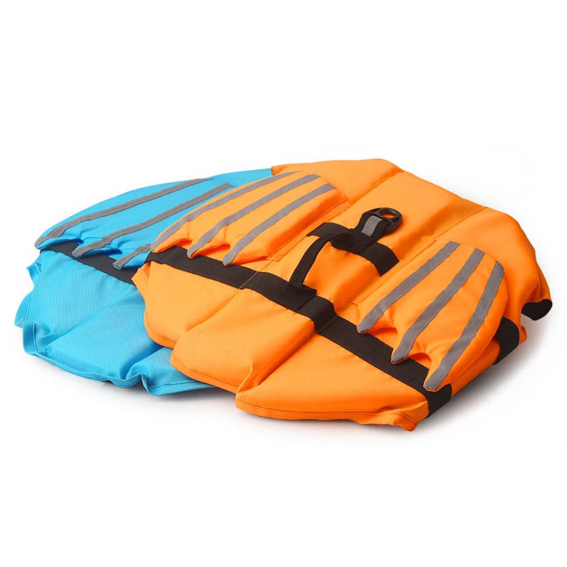 Dog Life Jacket With Reflective Wing Swimwear For Pets