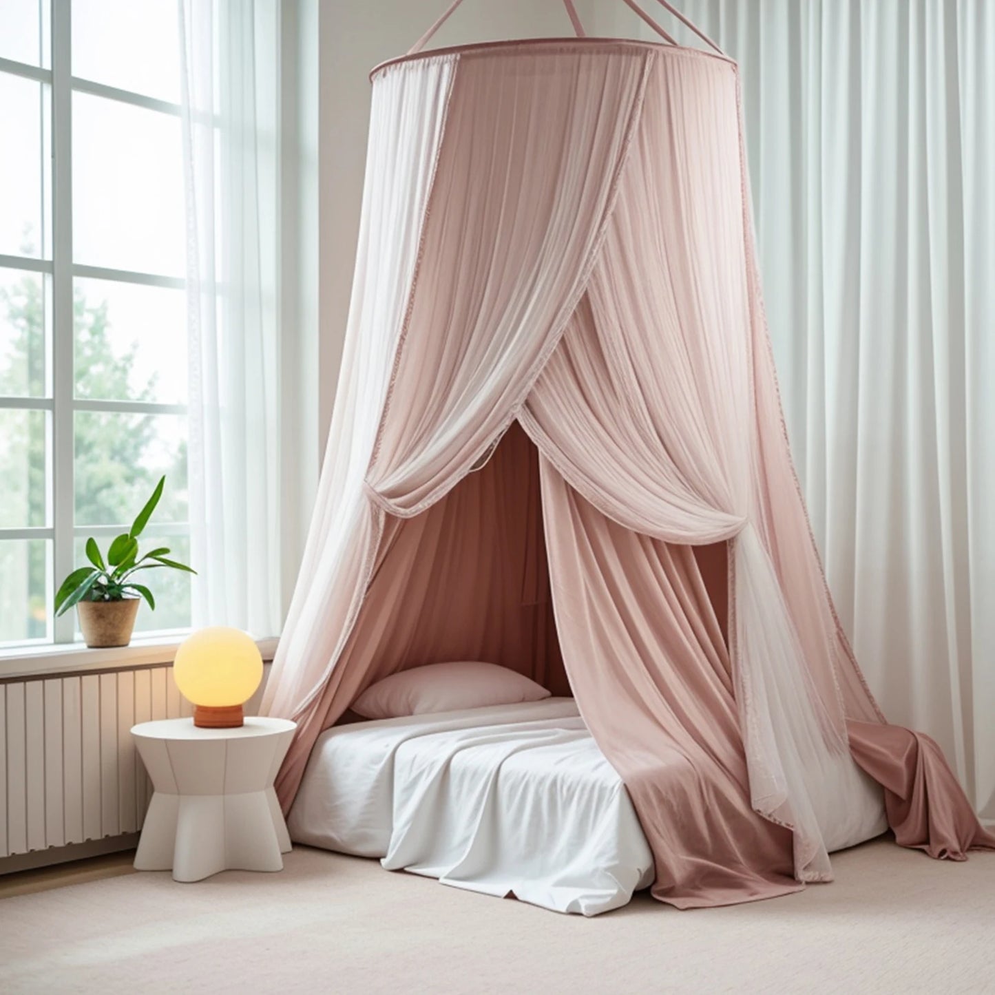 Princess Bed Canopy Dome Mosquito Net for Girls Bed