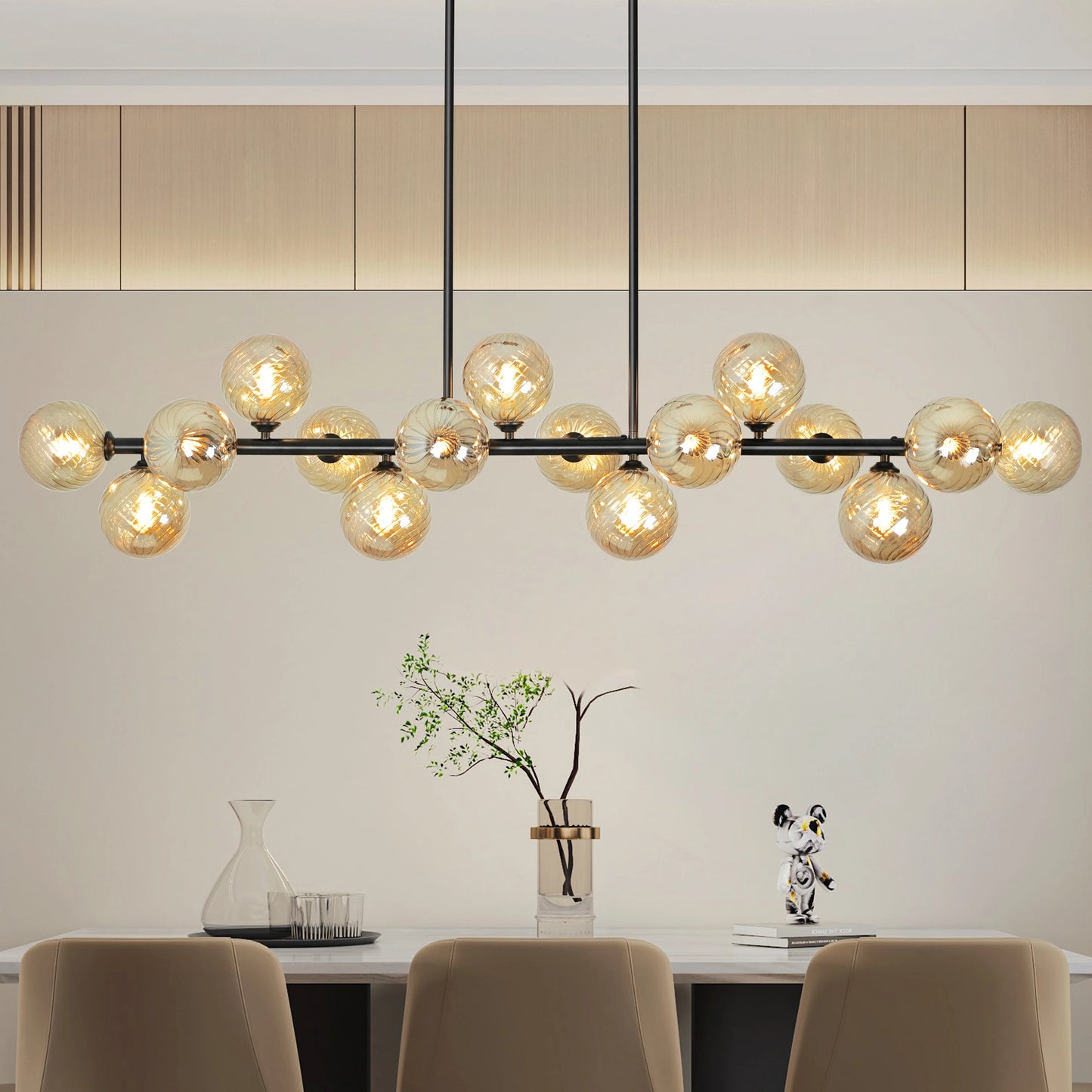 Mid Century Modern Sputnik Chandelier For Dining Room And Kitchen