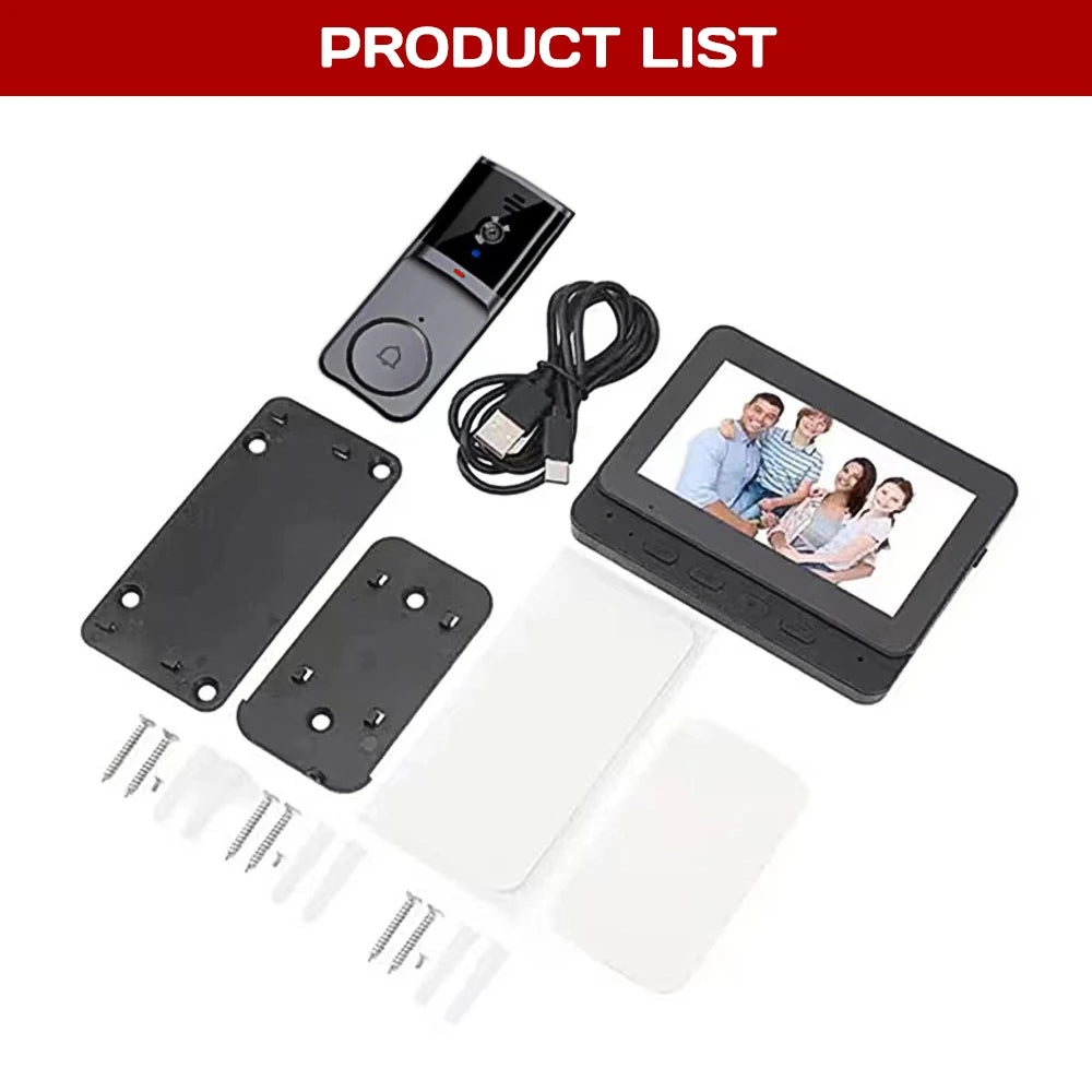 KEPEAK Wireless Video Intercom Doorbell HD Night Vision