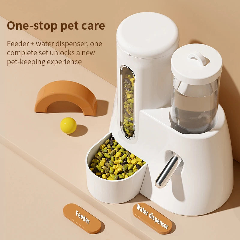 2 In 1 Hamster Water Bottle And Food Bowl Automatic Fountain