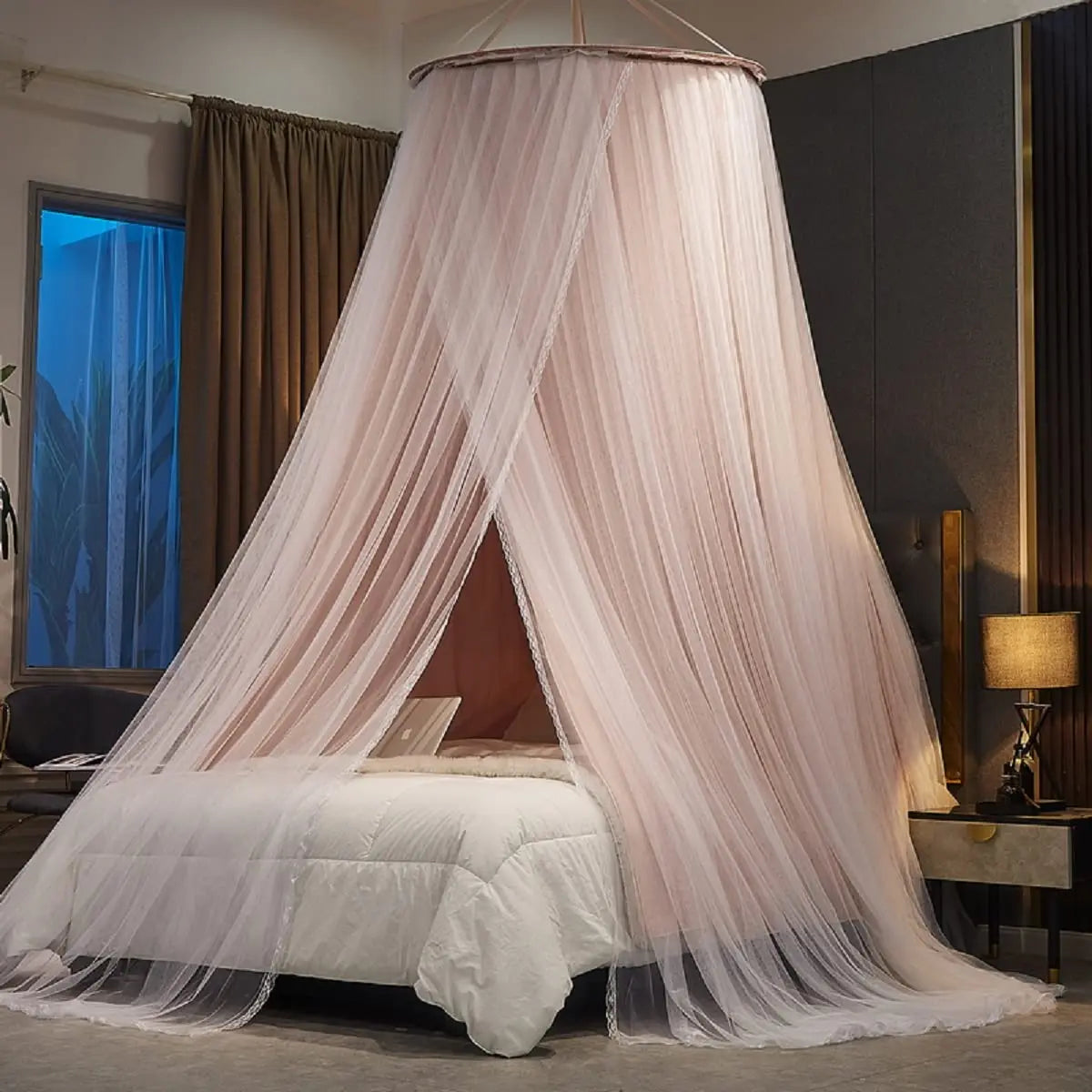 Battilo Double Layer Bed Canopy And Round Dome Mosquito Net