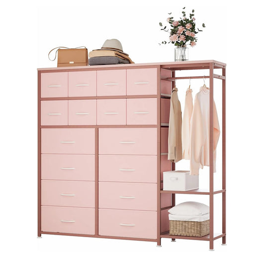 Acekool 16-Drawer Clothes Storage Rack With 2-Tier Shelves