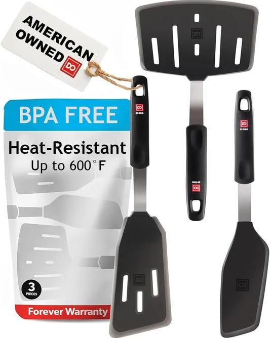 XMSJ Forever Heat Resistant Silicone Spatula Set For Cooking