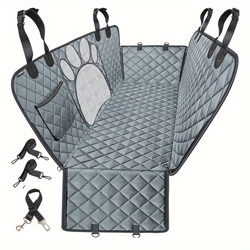 NONECN Dog Seat Cover Hammock For Cars Heavy Duty Waterproof