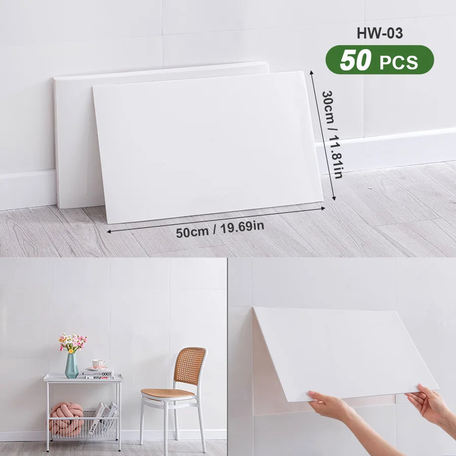 3D Self Adhesive Wall Tiles For Indoor Spaces Decor