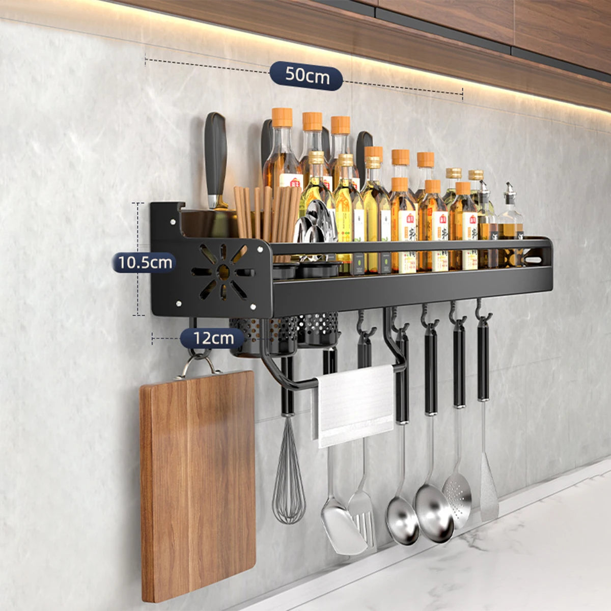 Metal Kitchen Shelf With Drainage Design Easy To Clean