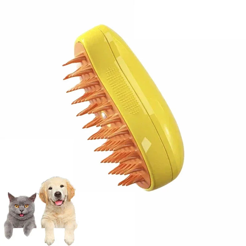 Cat Dog Steam Brush Electric Sprayer Grooming Massager