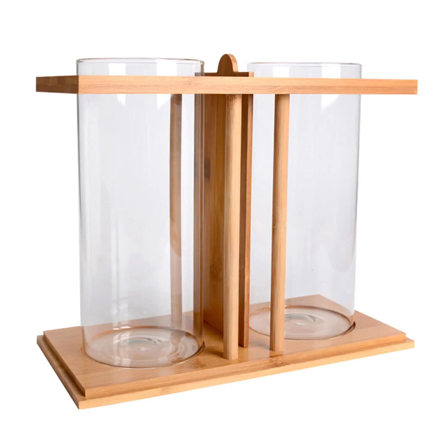 Desktop Betta Aquarium Twin Glass Tank With Led Lighting