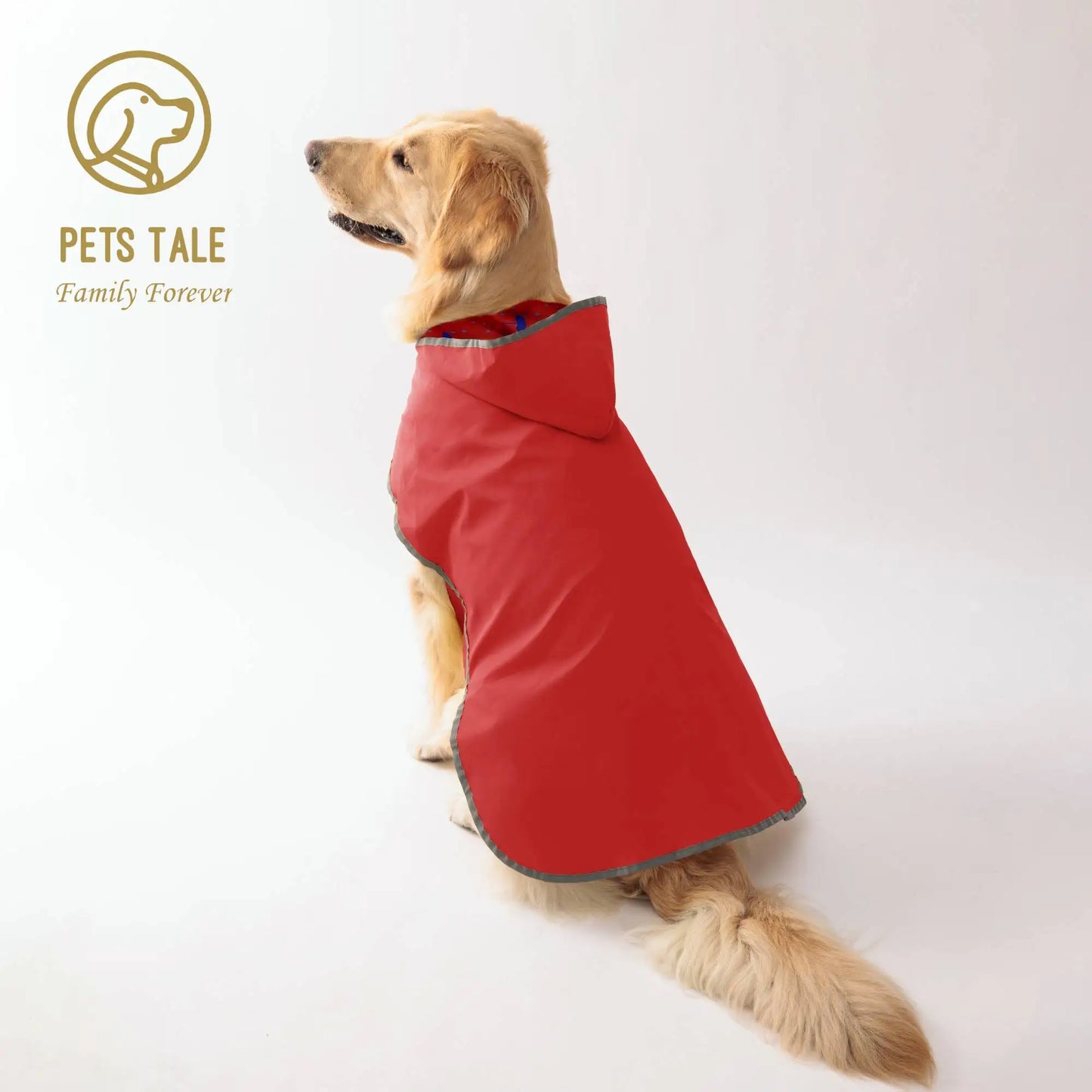 Two-Way Double-Layer Dog Raincoat For All-Weather Use