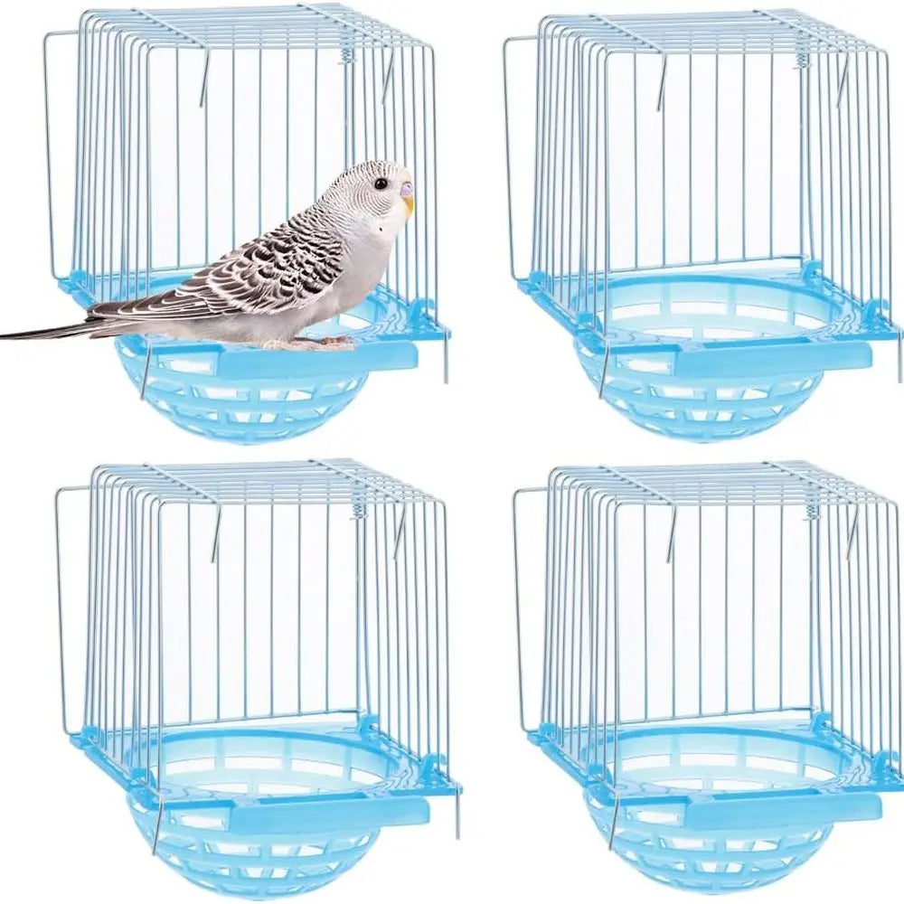 4 Pack Bird Nest Breeding Box With Barbed Wire Partition