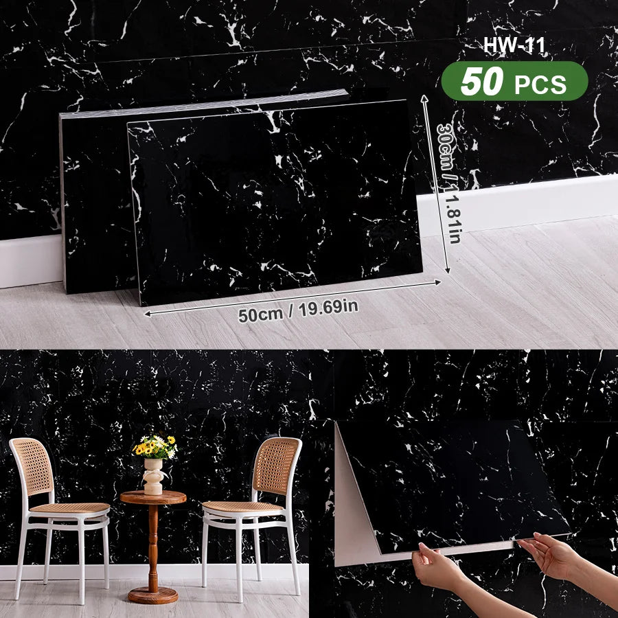 3D Self Adhesive Wall Tiles For Indoor Spaces Decor