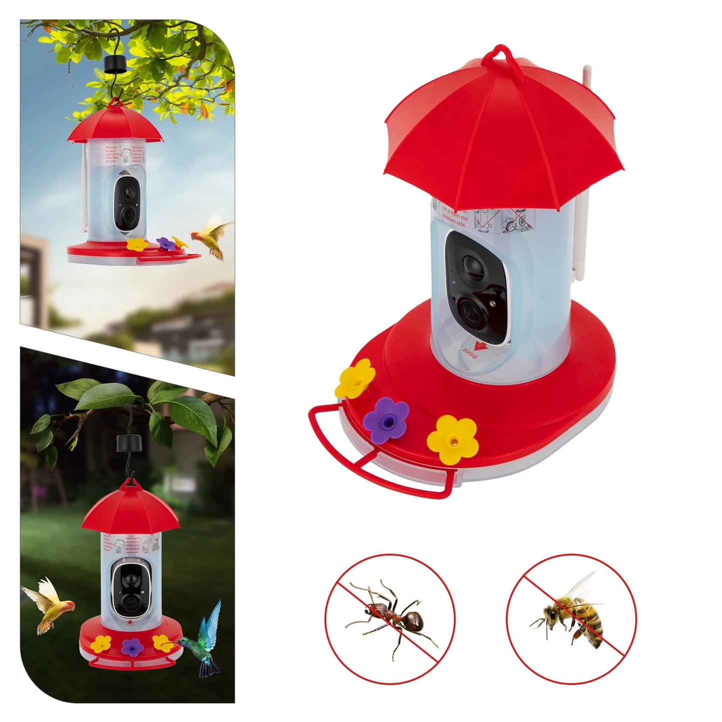 Smart Bird Feeder With Remote Viewing And 128GB Card