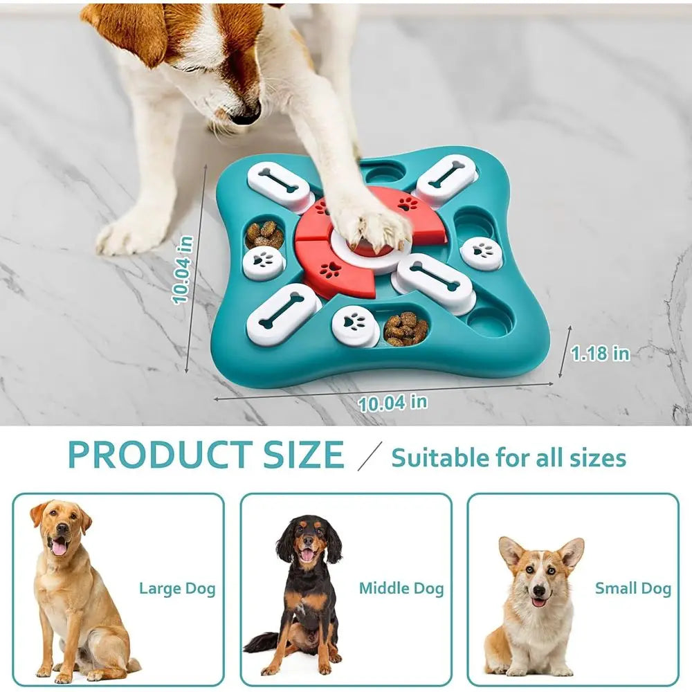 Dog Puzzle Toy Treat Dispensing Enrichment Interactive Brain Stimulator