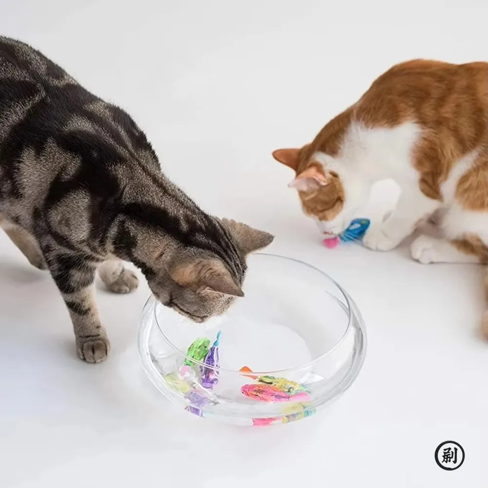Cat LED Inductive Interactive Swimming Robot Fish Toy