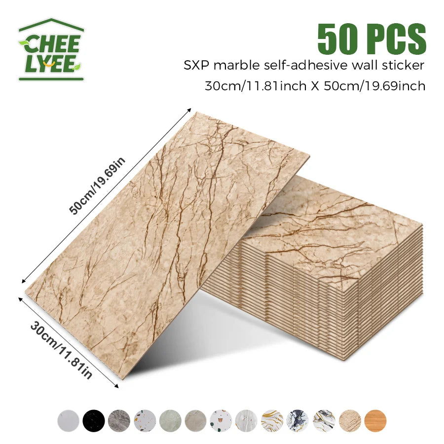 3D Self Adhesive Wall Tiles For Indoor Spaces Decor