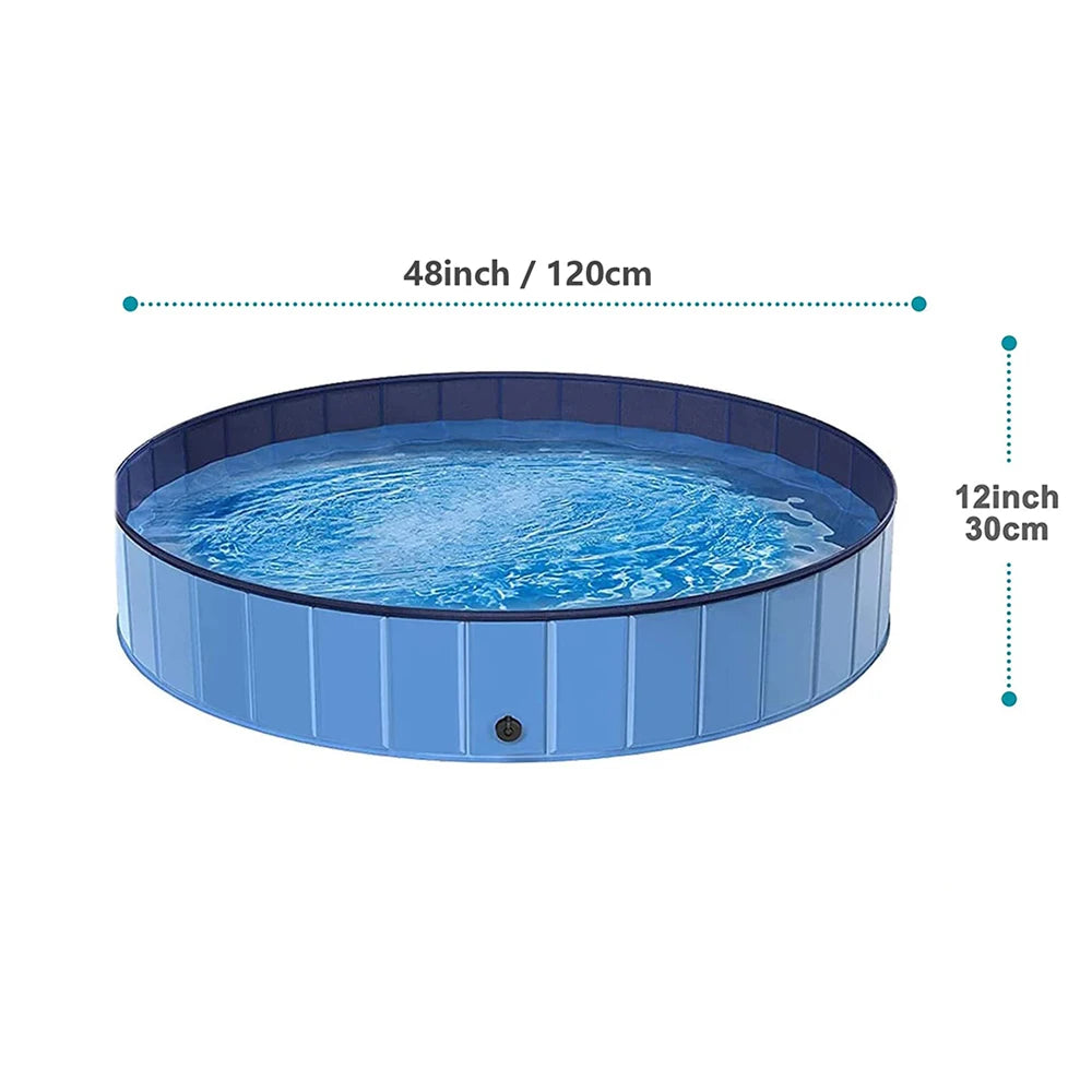 PETRAVEL Dog Portable Swimming Pool For Large Pets Durable Tub