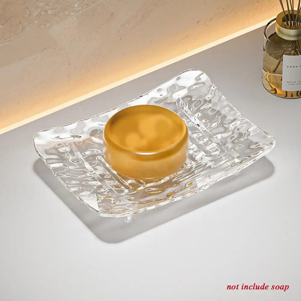 Light Luxury Soap Holder Rack for Bathroom Storage