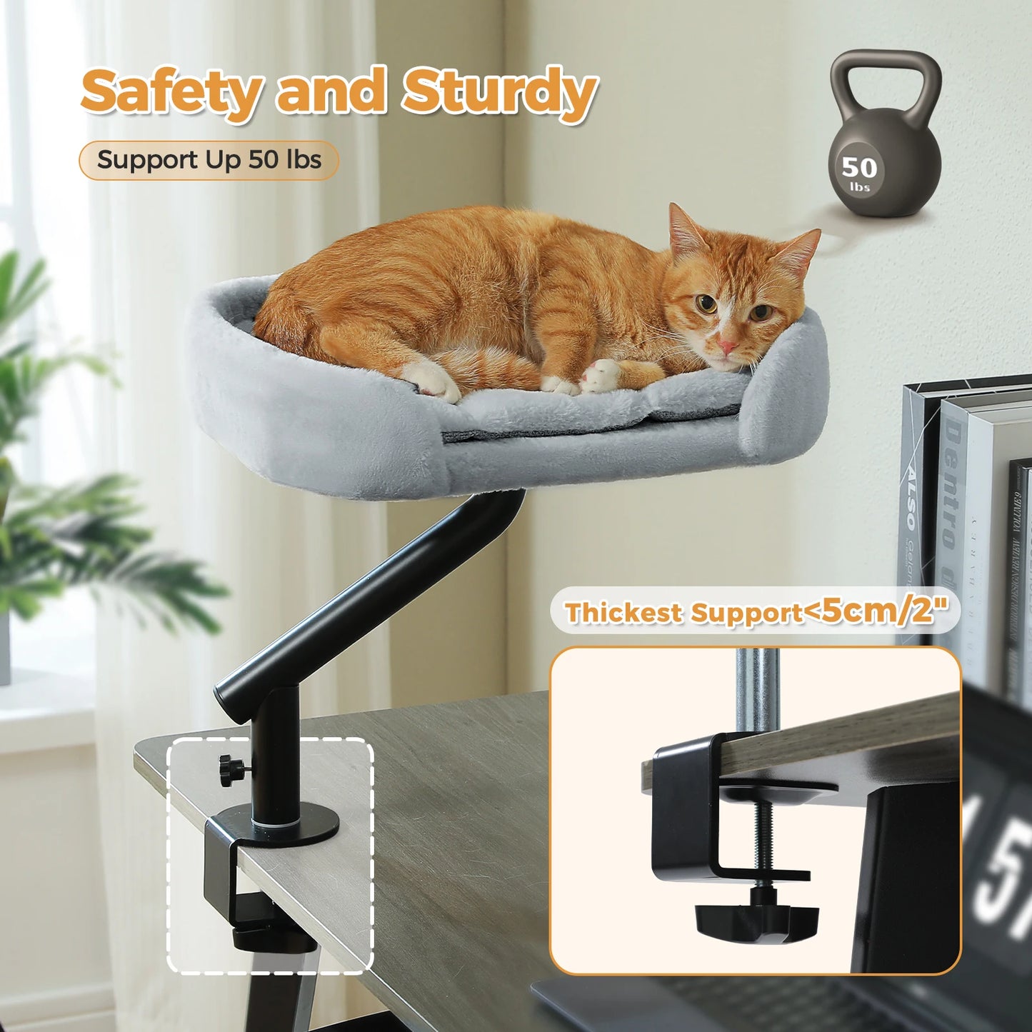 PAWZ Road Cat Desk Bed 360 Rotatable Desk Stand Premium