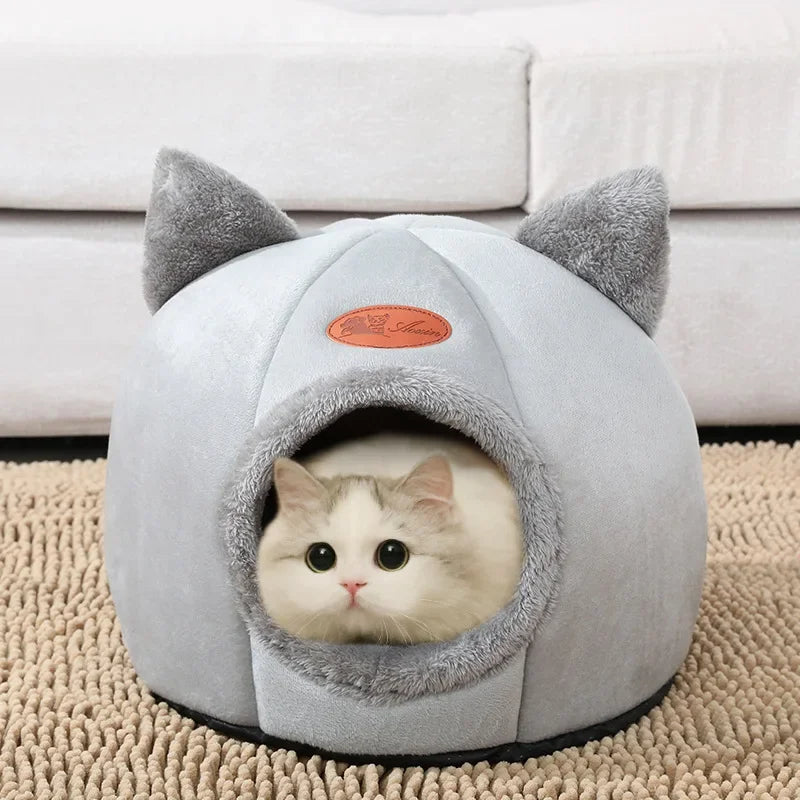 Luxurious Cozy Cat Bed And Pet Cave Nest Indoors Comfort