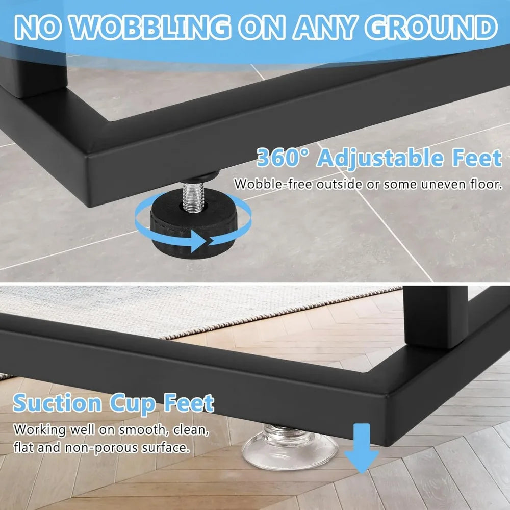 NBVCX Two Tier Free Standing Towel Rack For Bathroom