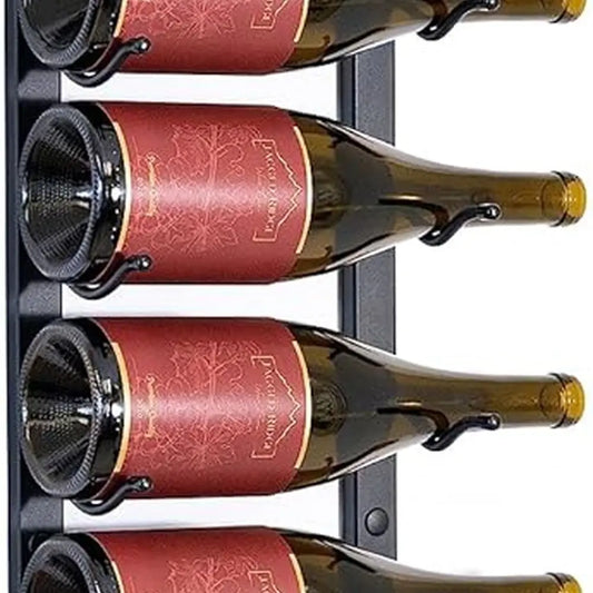 Wall Mounted Metal Wine Rack For 12 Bottle Capacity