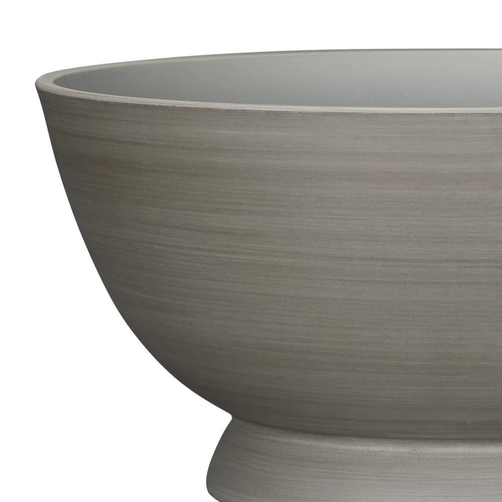 Recycled Resin Planter Bowl Indoor Outdoor Durable Drainage Holes