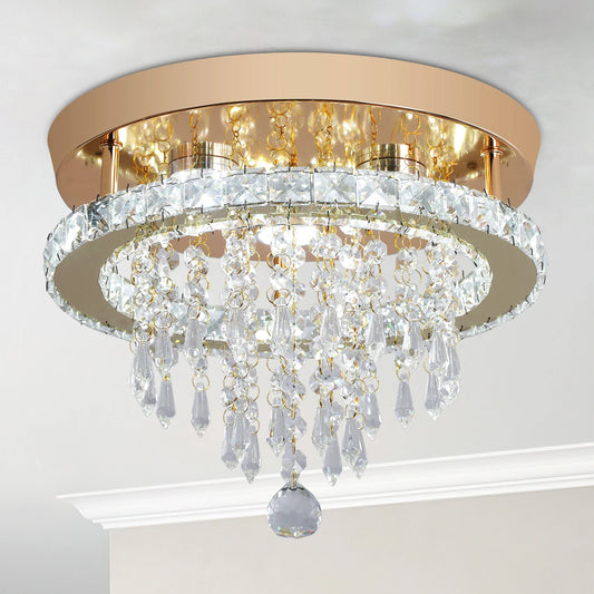 VETRULUS Luxury Crystal Chandelier Ceiling Led Light