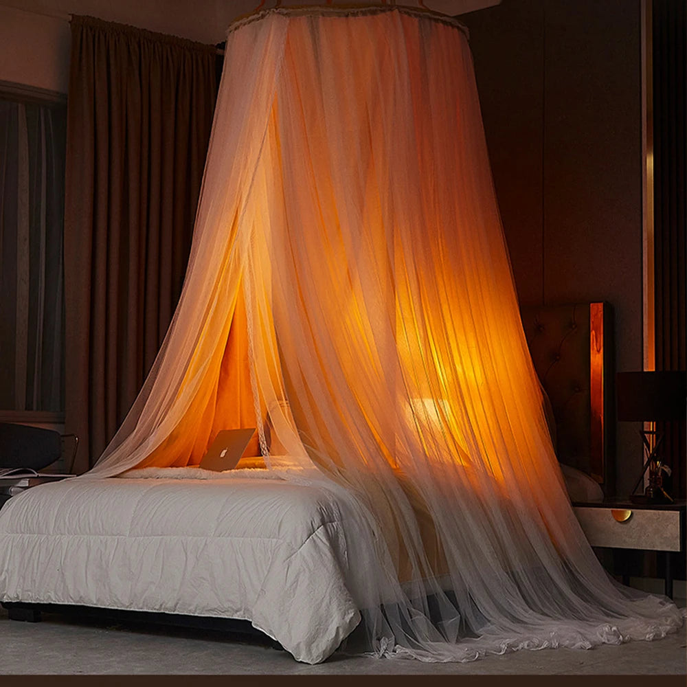 Battilo Double Layer Bed Canopy And Round Dome Mosquito Net