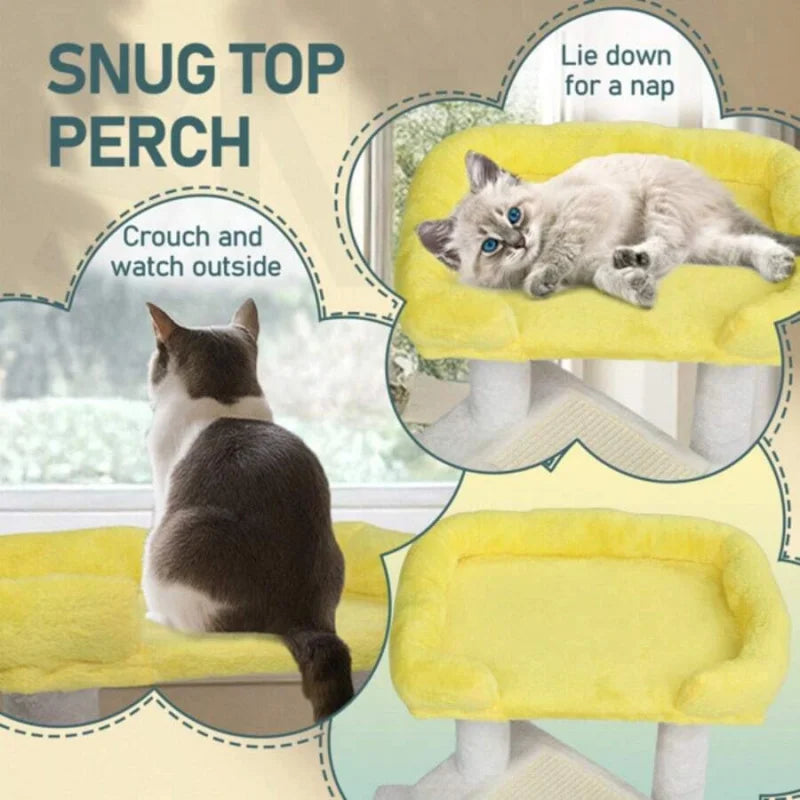 NONECN Multi-Level Cat Climbing Frame for Cats