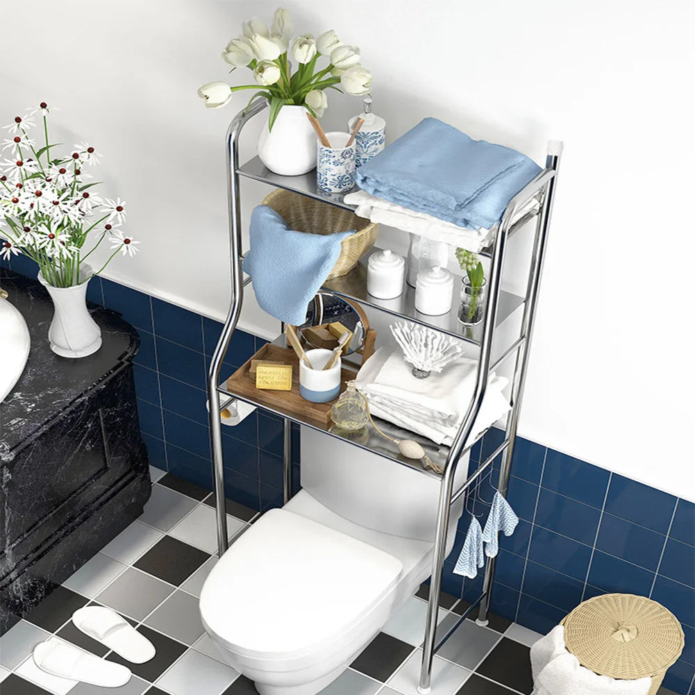 Studyset Over Toilet Storage Shelf 2 Tier Freestanding Bathroom Organizer