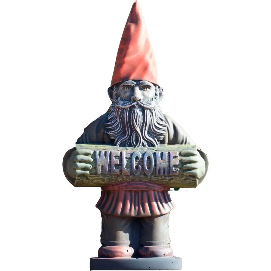 Garden Gnome Welcome Mold for DIY Cement Casting Decor