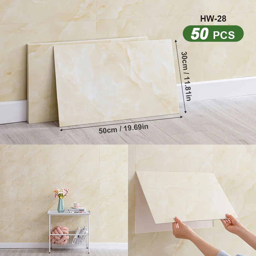 3D Self Adhesive Wall Tiles For Indoor Spaces Decor