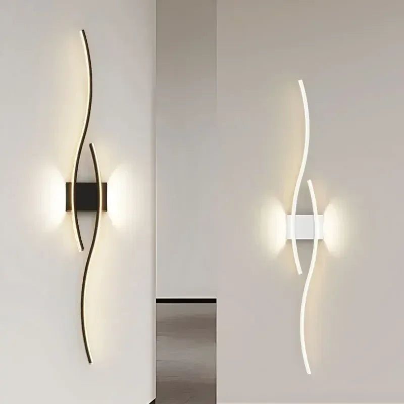 Nordic LED Wall Light Sconce For Bedroom Indoor Aluminum