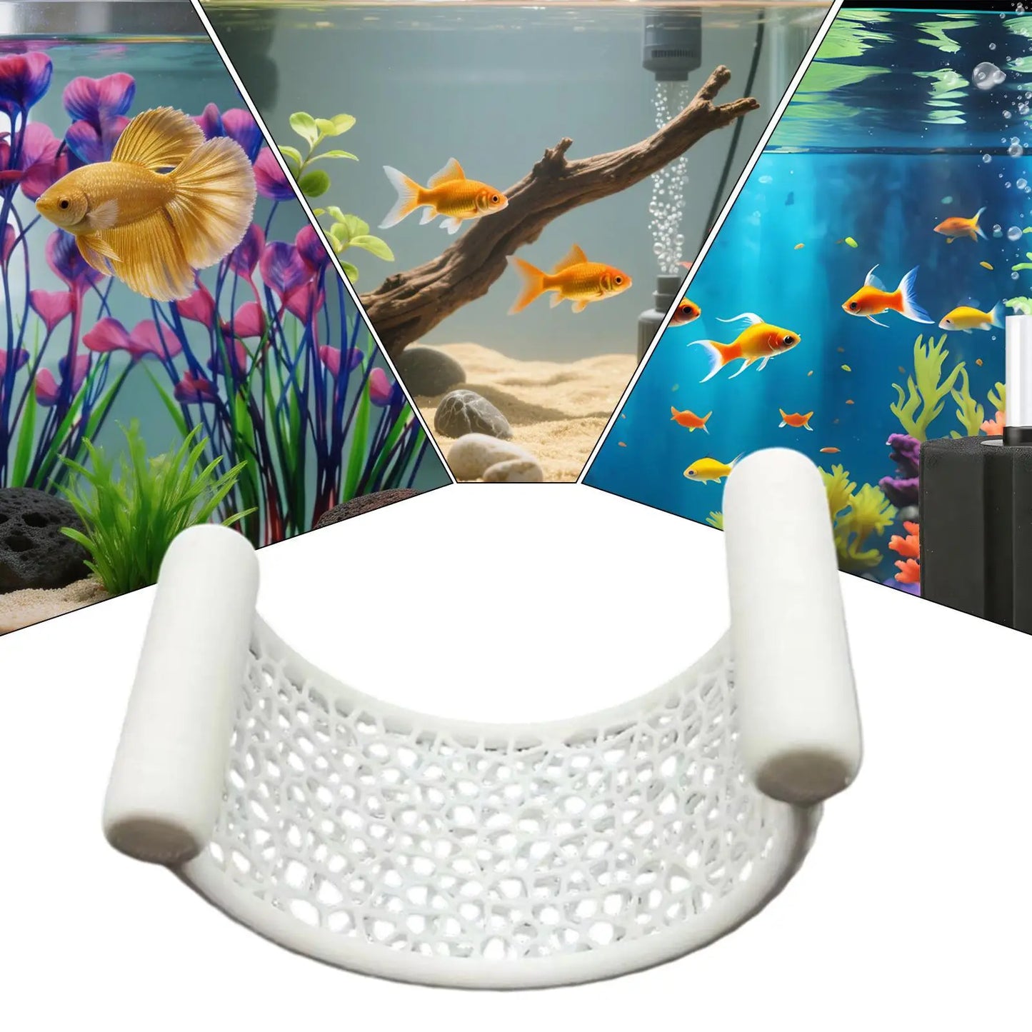 Betta Fish Hammock U Shaped Floating Aquarium Perch And Shelter