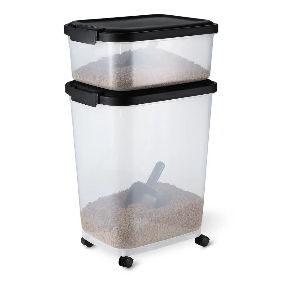 Pet Food Storage Containers With Scoop Durable BPA Free Plastic
