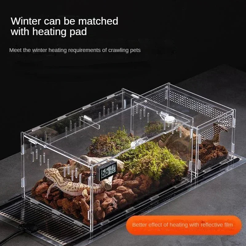 Acrylic Reptile Terrarium Breeding Box Enclosure For Pets