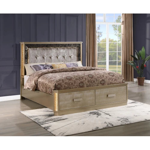 5-Piece Wood Bedroom Set For Modern Home Furniture