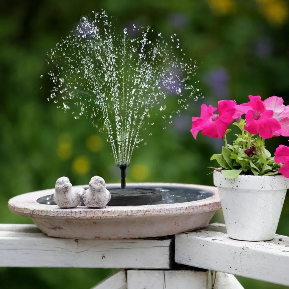 Eco Solar Mini Water Fountain for Outdoor Ponds and Bird Baths