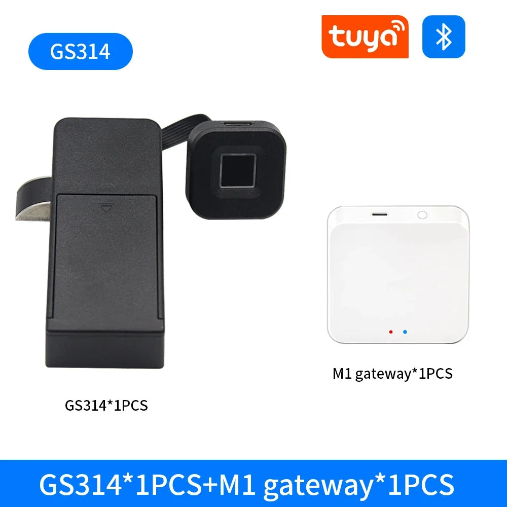 Lucking Door Tuya Smart Fingerprint Cabinet Lock For Furniture