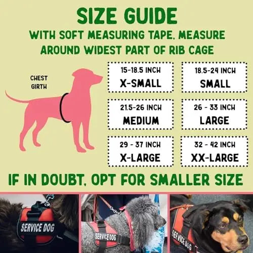 YTYIN Durable Emotional Support Dog Vest With ID Tag And ADA Cards
