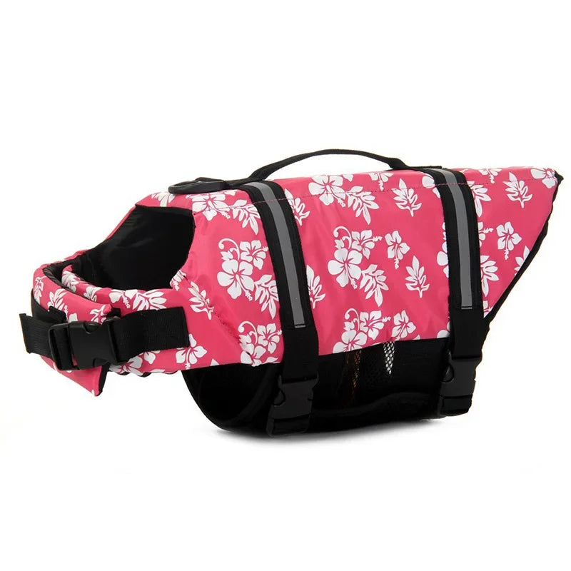 Moonbiffy Dog Life Vest Jacket Reflective Safety Swimming Suit